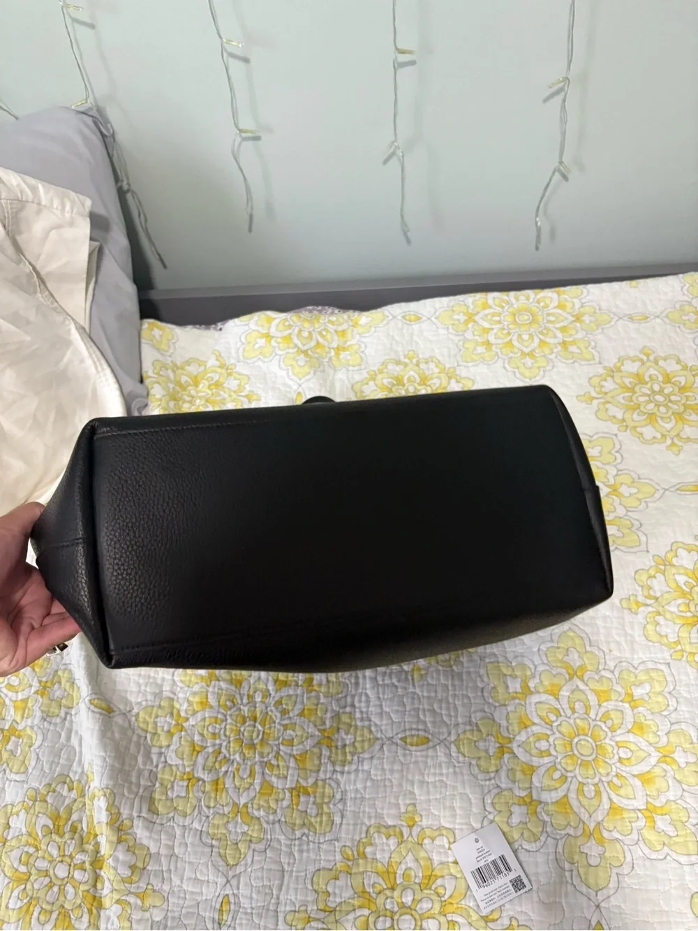 kate spade Black Pebbled Leather Cece Tote